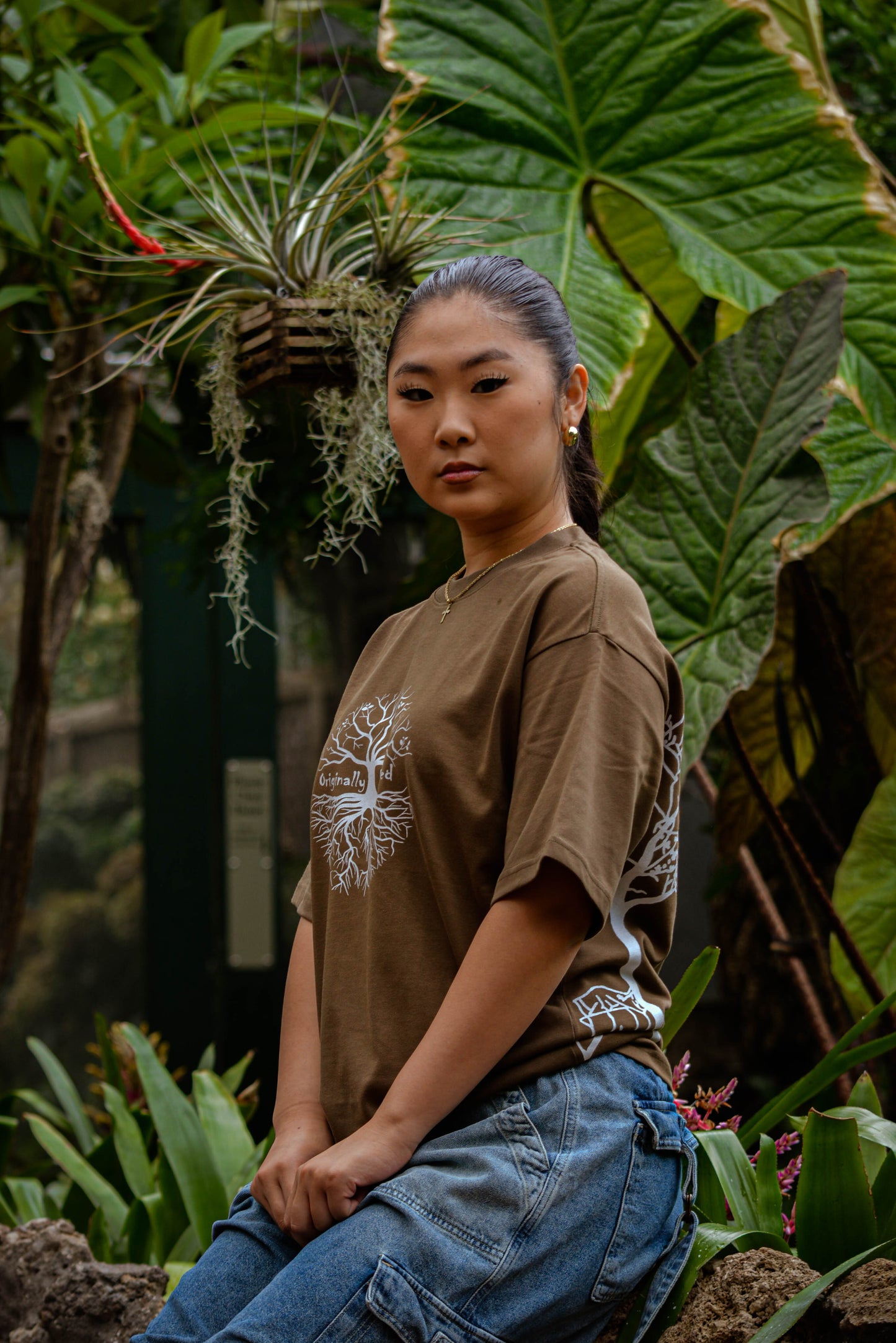 "Mother Nature" Brown Tee